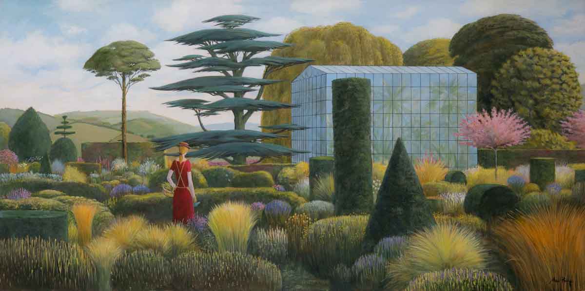 Alan-Parry-Le-Jardin-Moderne-figurative-painting-garden-contemporary-art-London-art-gallery