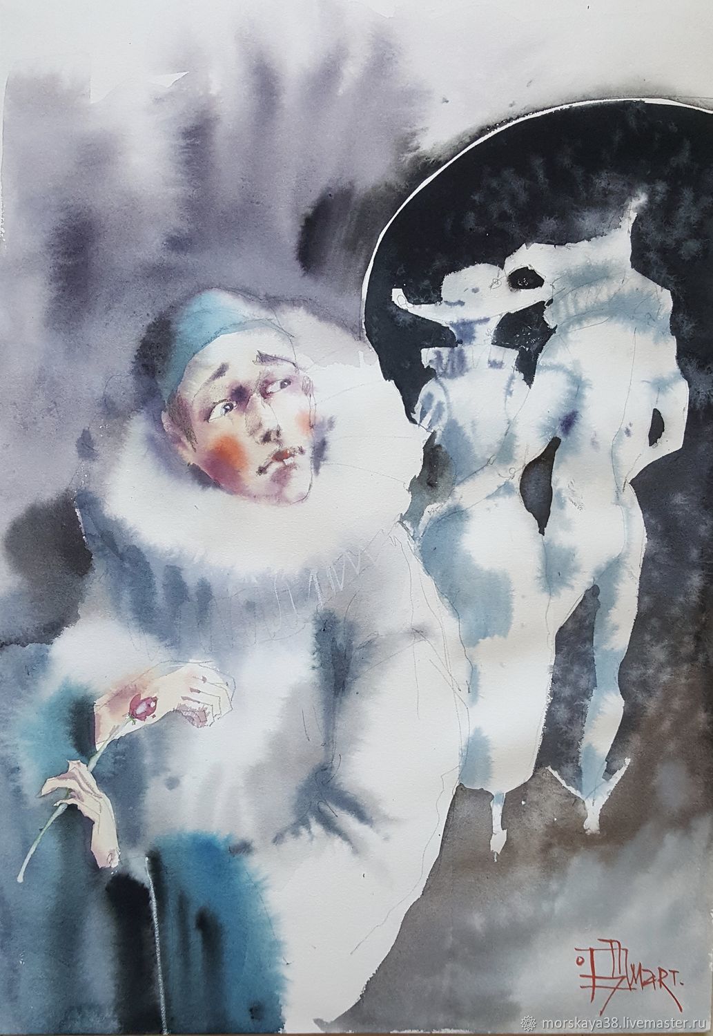 645359a7a106654fbd5e960d057g--watercolour-the-heart-of-pierrot