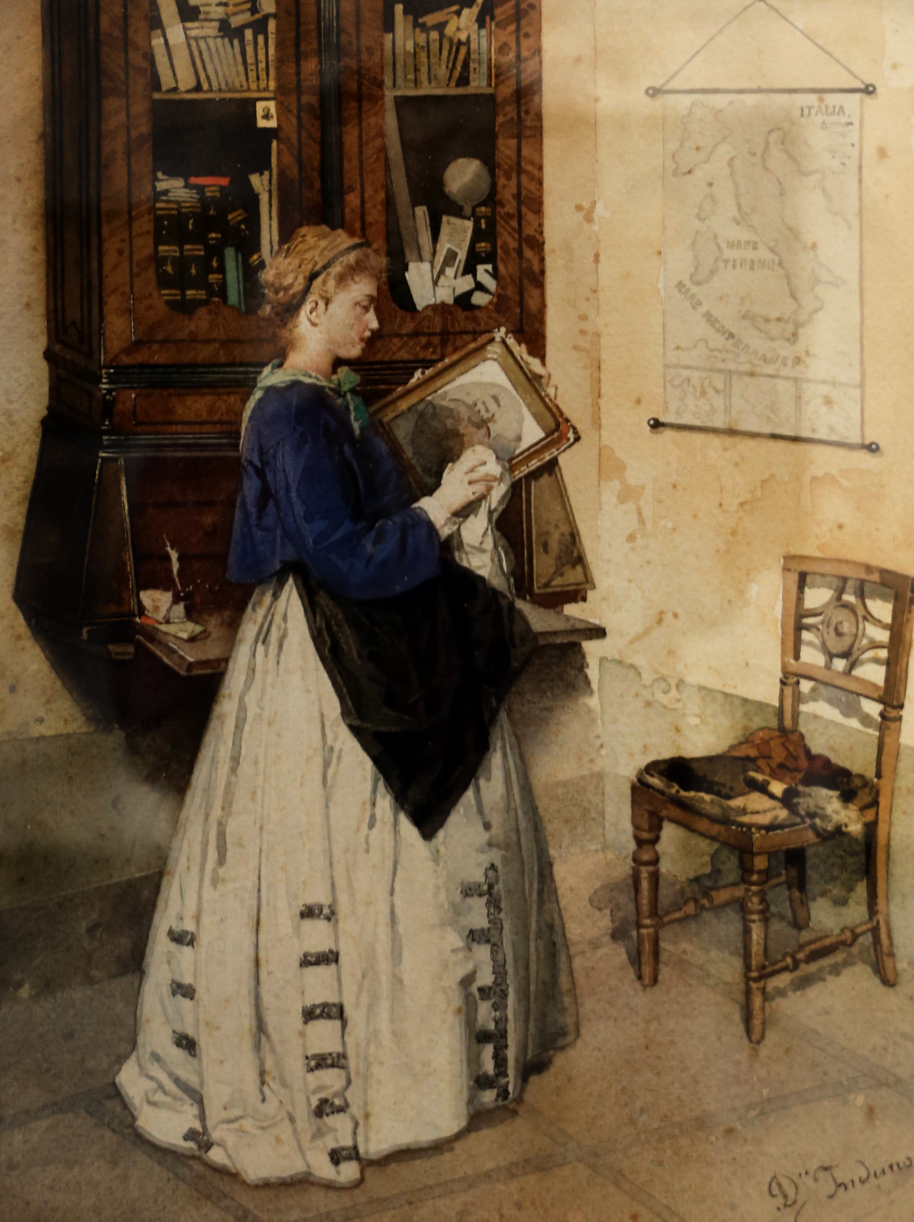 Domenico_induno,_fanciulla_in_bi