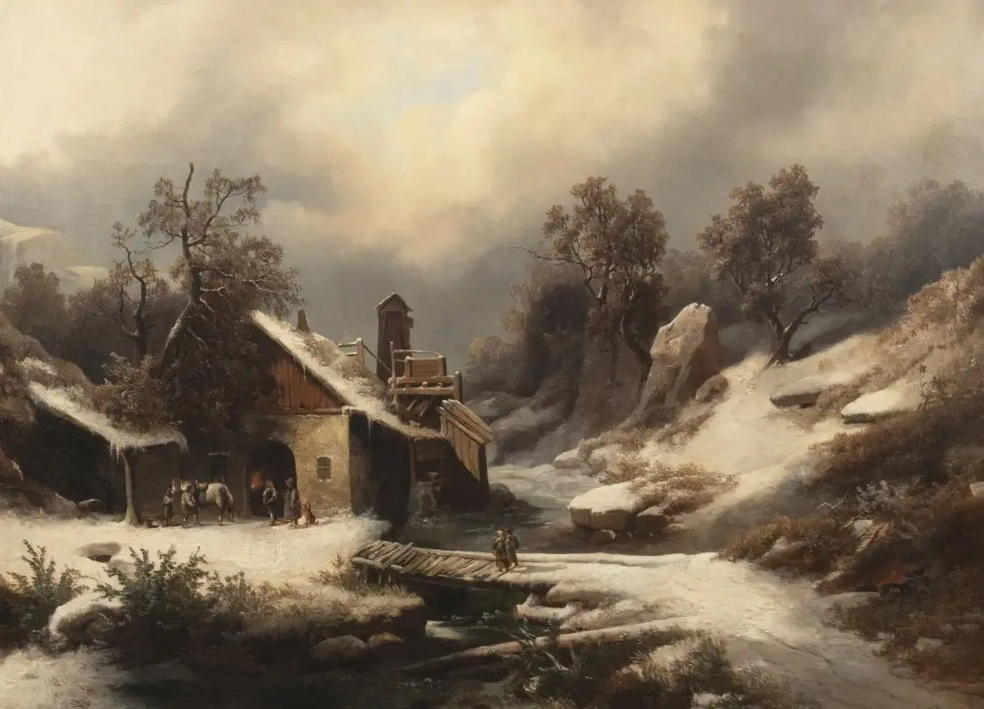 johann-kautsky-winter-landscape-