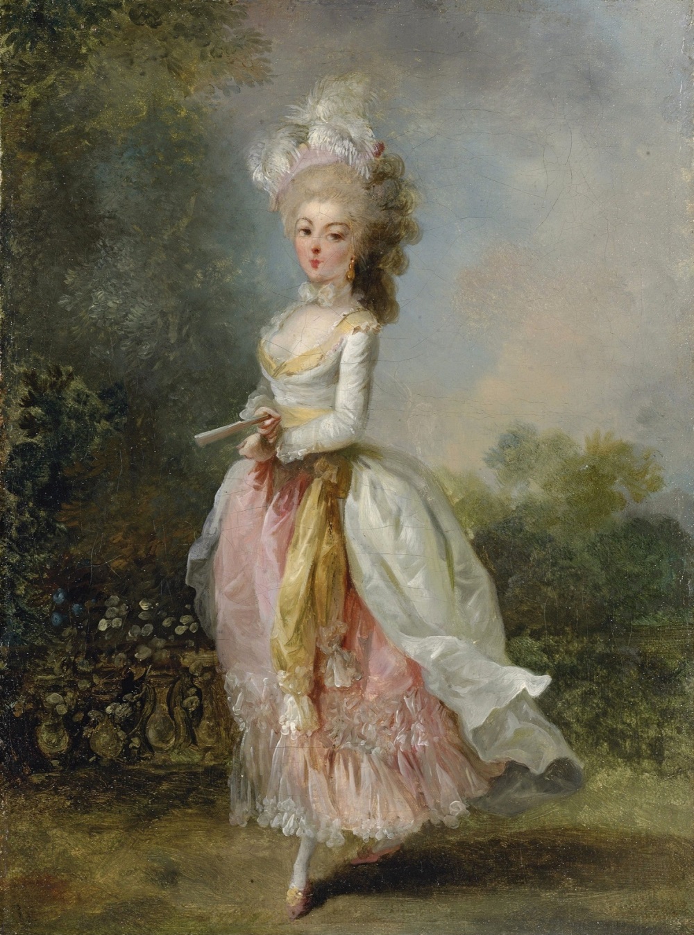 9 Portrait of a lady, said to be Marie-Madeleine Guimard, called Mademoiselle Guimard, ballerina of
