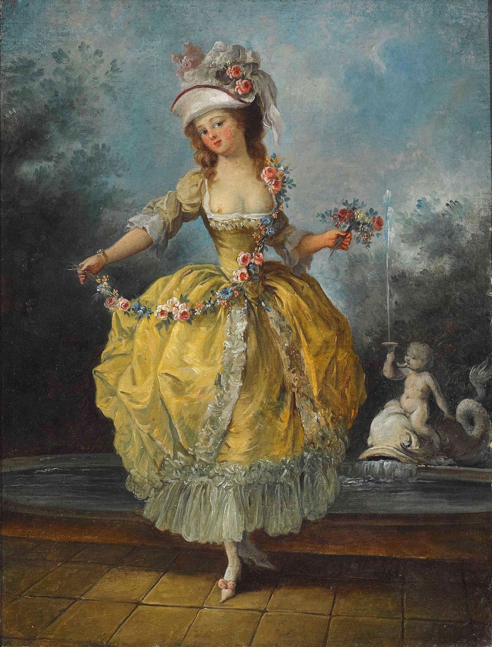1 ���� � ��������� ������ � ���� (A Young Lady In A Garden, Holding A Garla