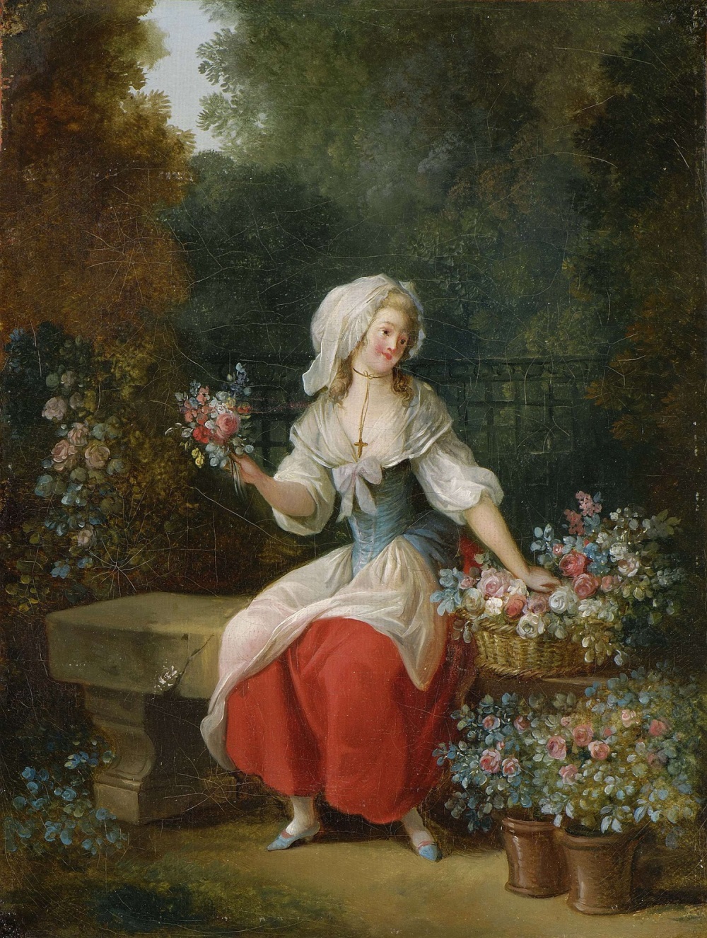 21 Пара. Цветочница в красном платье (La Marchande au fleurs au tablier