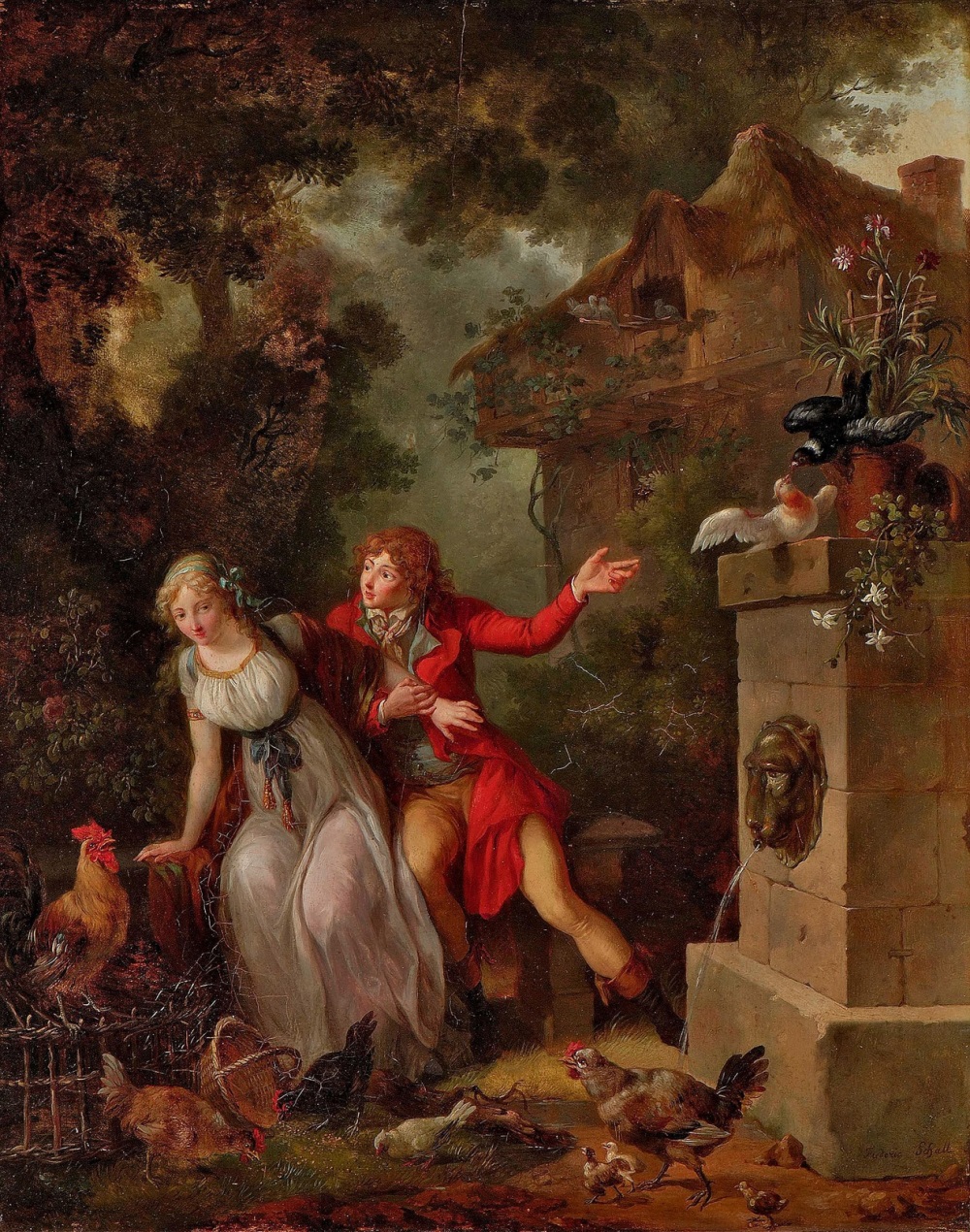 27 Пара. Обрученные (The Betrothed)_ок.1790_46 х 37.5_д.,м._Частное соб