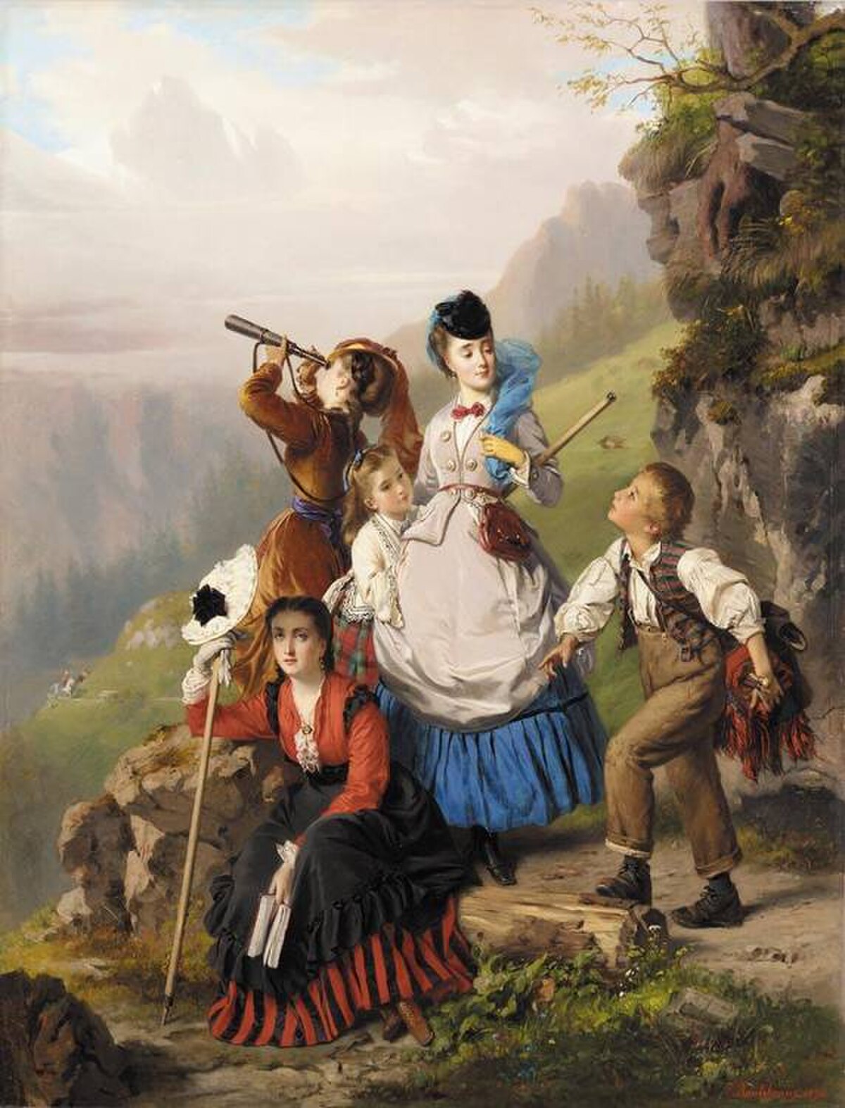 Charles_Edouard_Boutibonne_-_The_Young_Mountaineers_1868