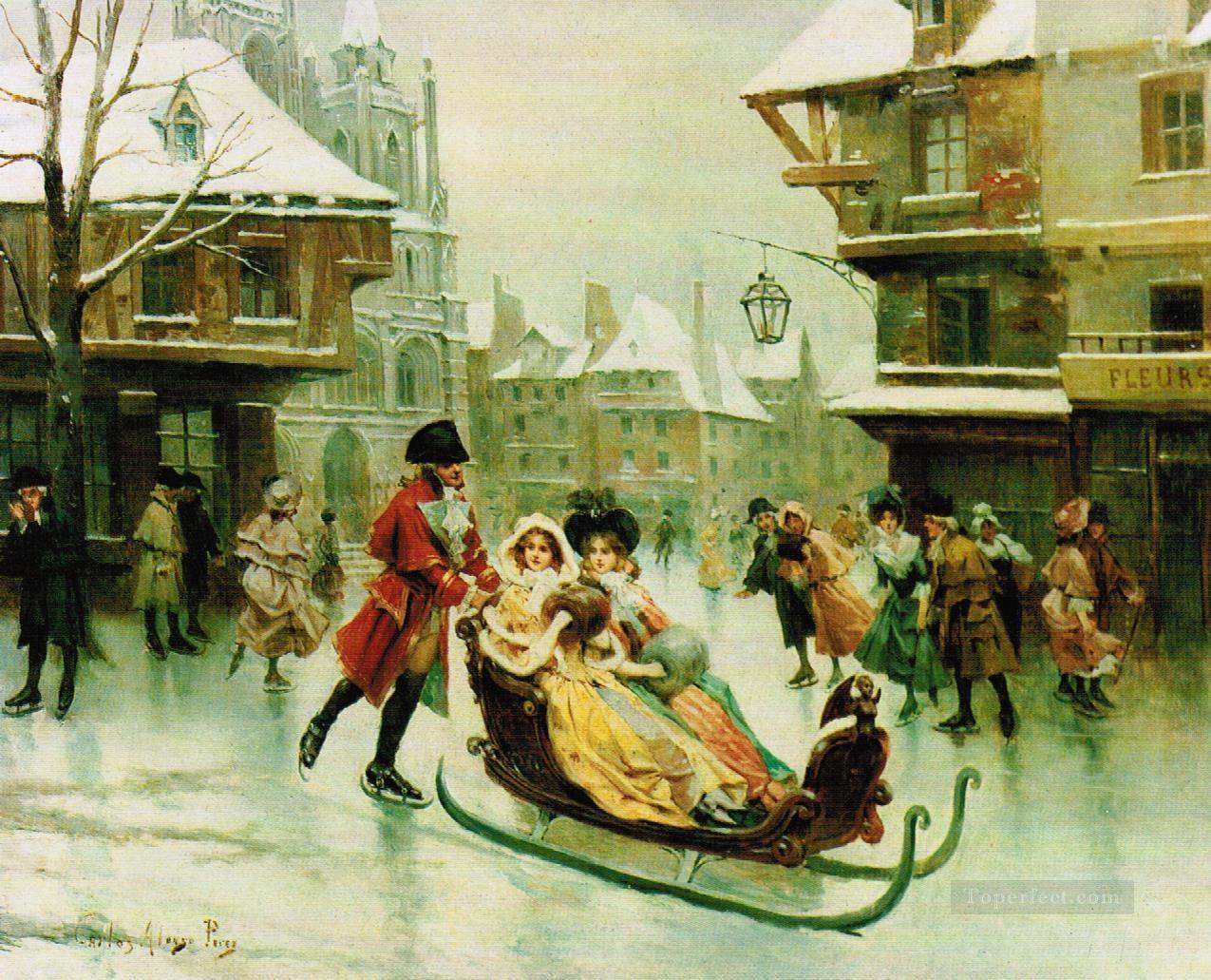7-sleigh-and-the-family-Spain-Bourbon-Dynasty-Mariano-Alonso-Perez