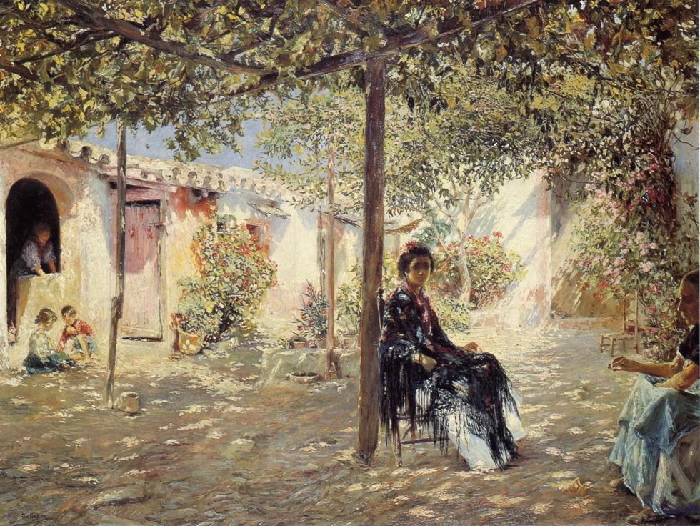 ladies_in_a_sun-dappled_courtyard-large