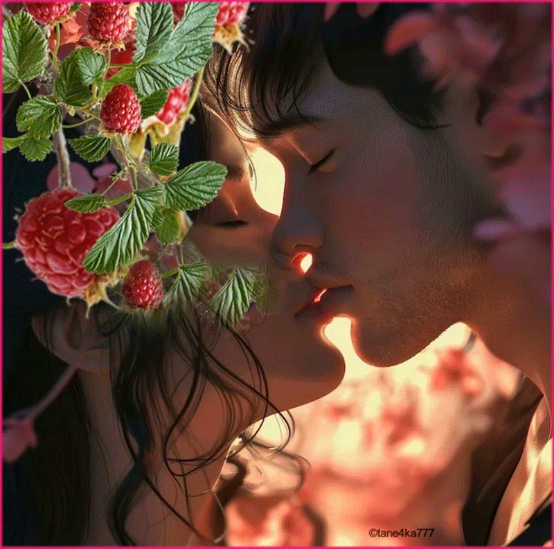 Коллаж от tane4ki 777 "Чай с малиной"
