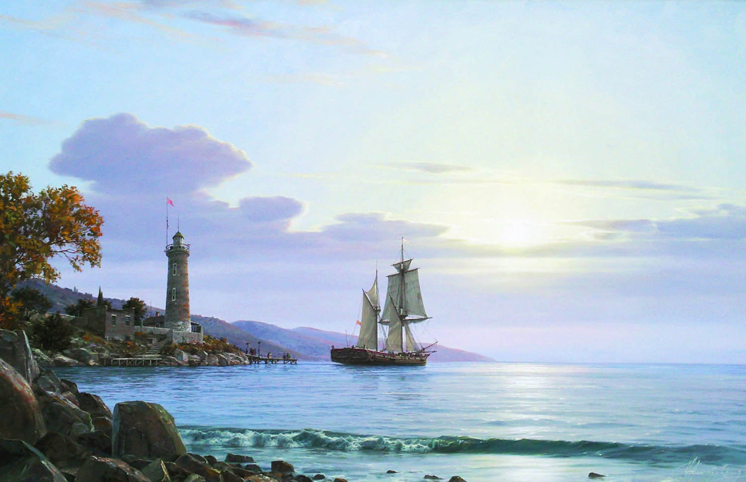 Chernenko-011-ship_lighthouse_sea-b