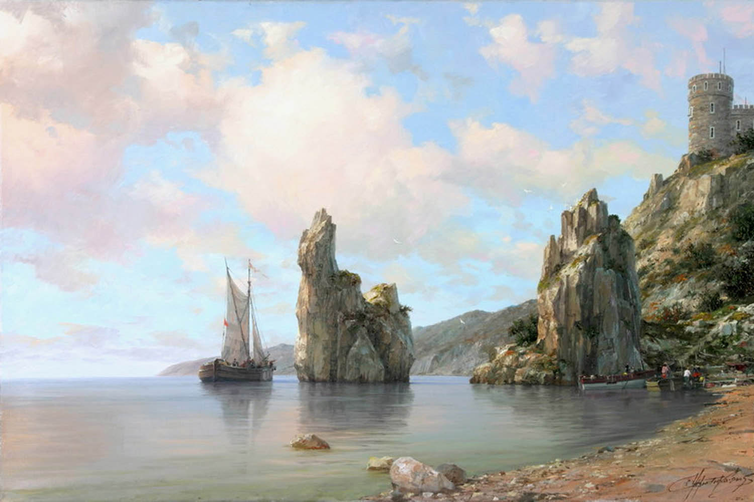 Chernenko-014-sea_castle_rock_ship-b