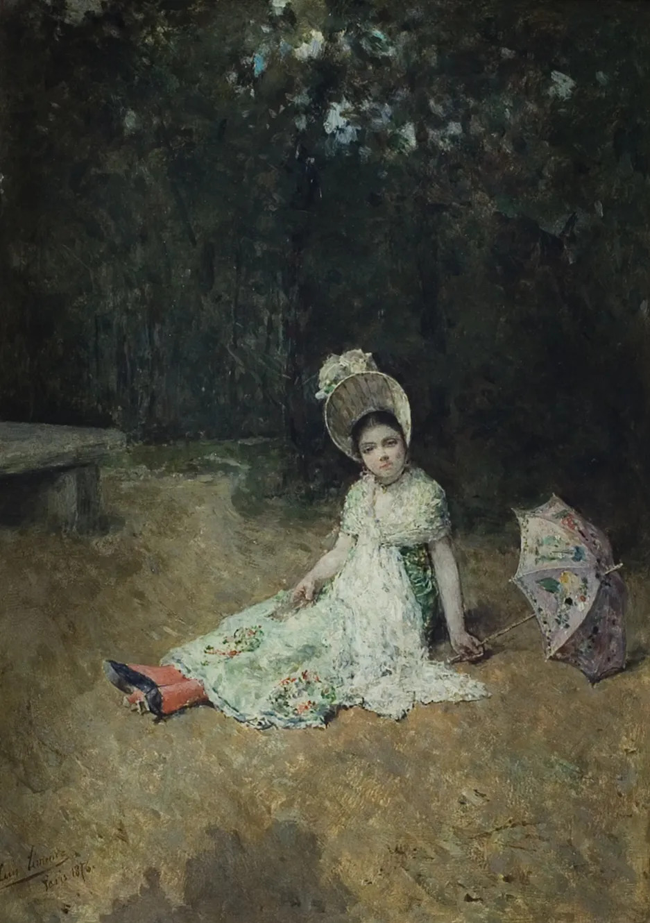 Luis-Jimenez-Aranda-Nina-con-sombrilla-1876-Coleccion-Carmen-Thyssen-Bornemisza