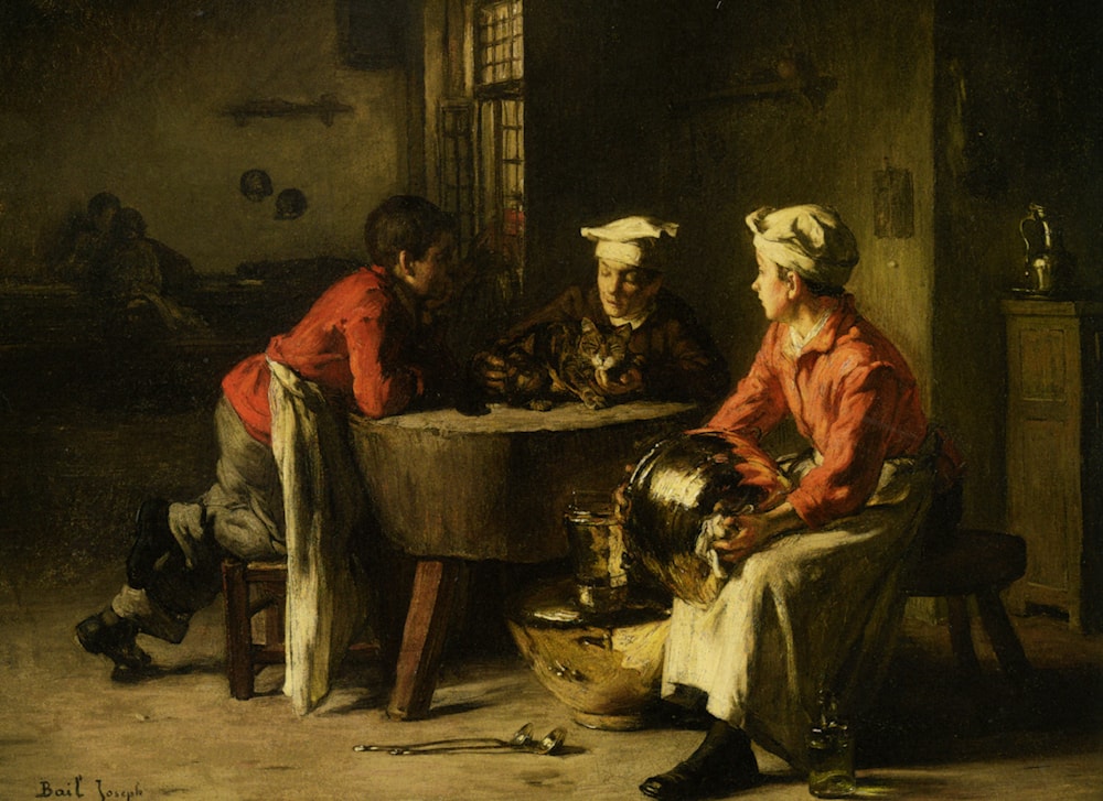 Bail_Joseph_Kitchen_Interior_Oil_on_Canvas-huge