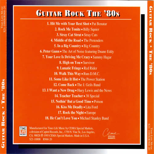 Time Life - Guitar Rock - The 80s - b