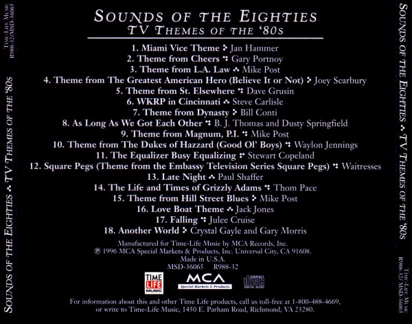 Time Life - Sounds of the Eighties - TV Themes Of The 80s b