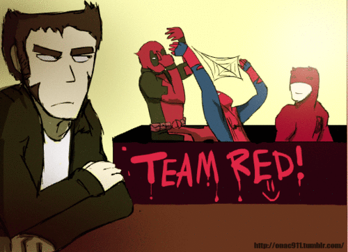 red-team-spiderman-Deadpool-wolverine-293983