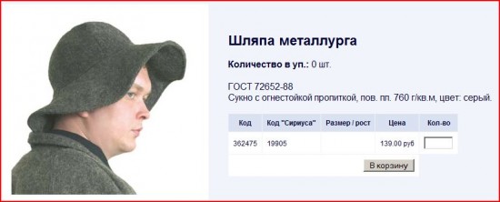 шляпа металурга )