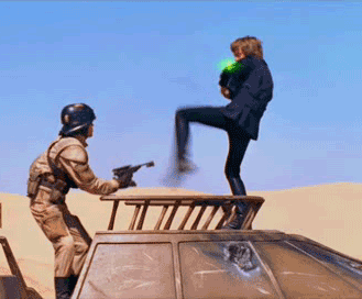удар
