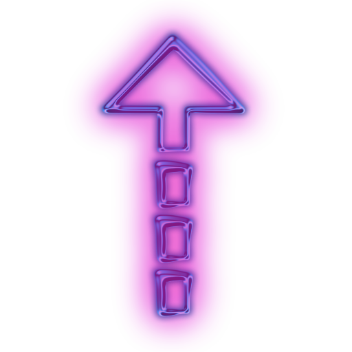 112926-glowing-purple-neon-icon-arrows-dotted-arrow-down
