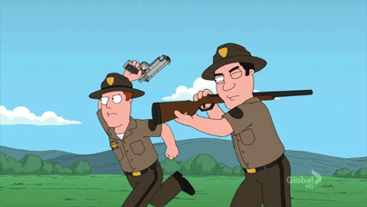 Family Guy - Cops Chasing With Guns