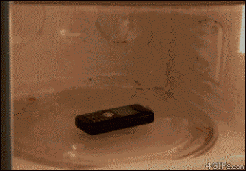 Cell Phone + Microwave