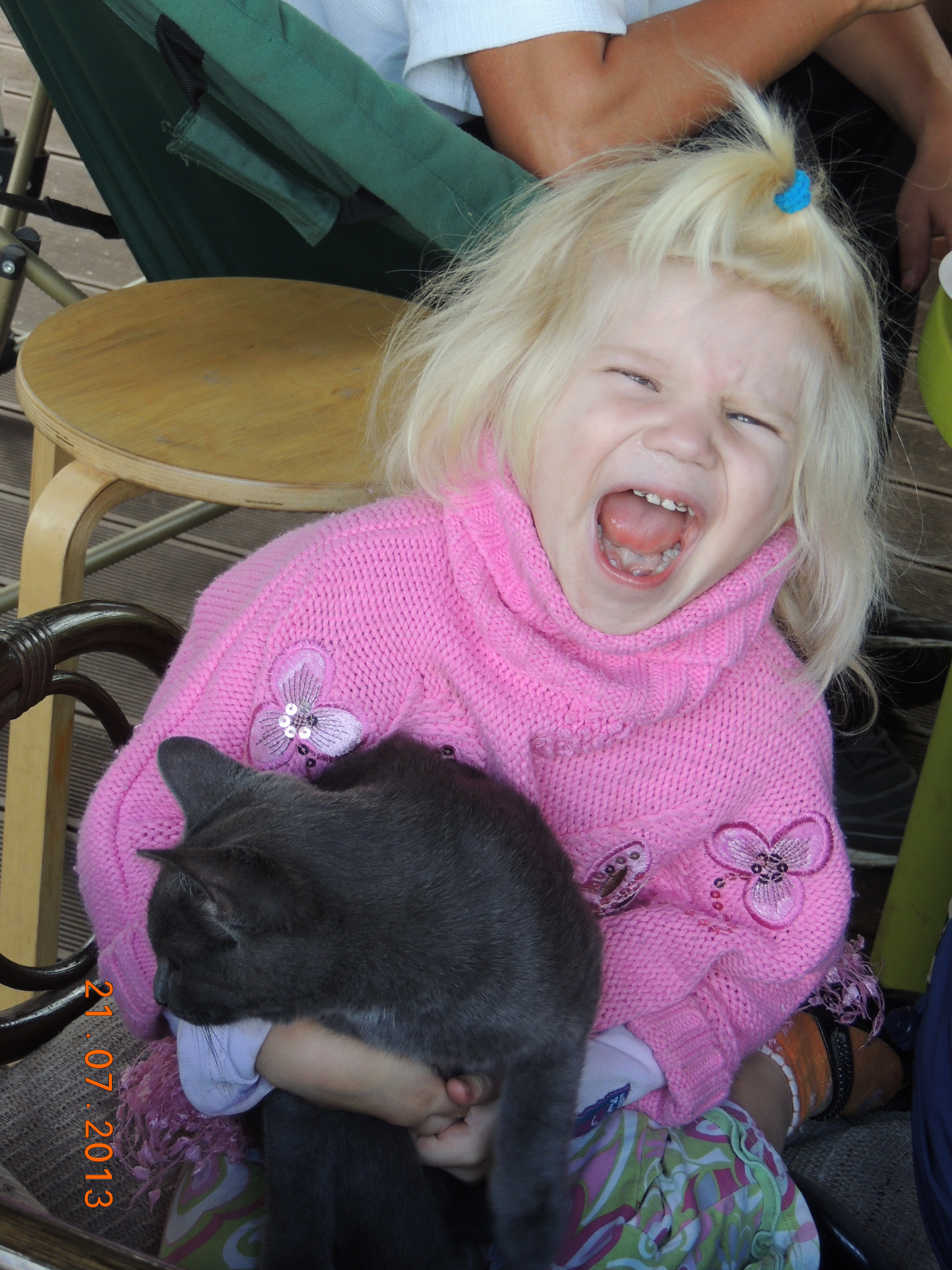 Дочь с котом