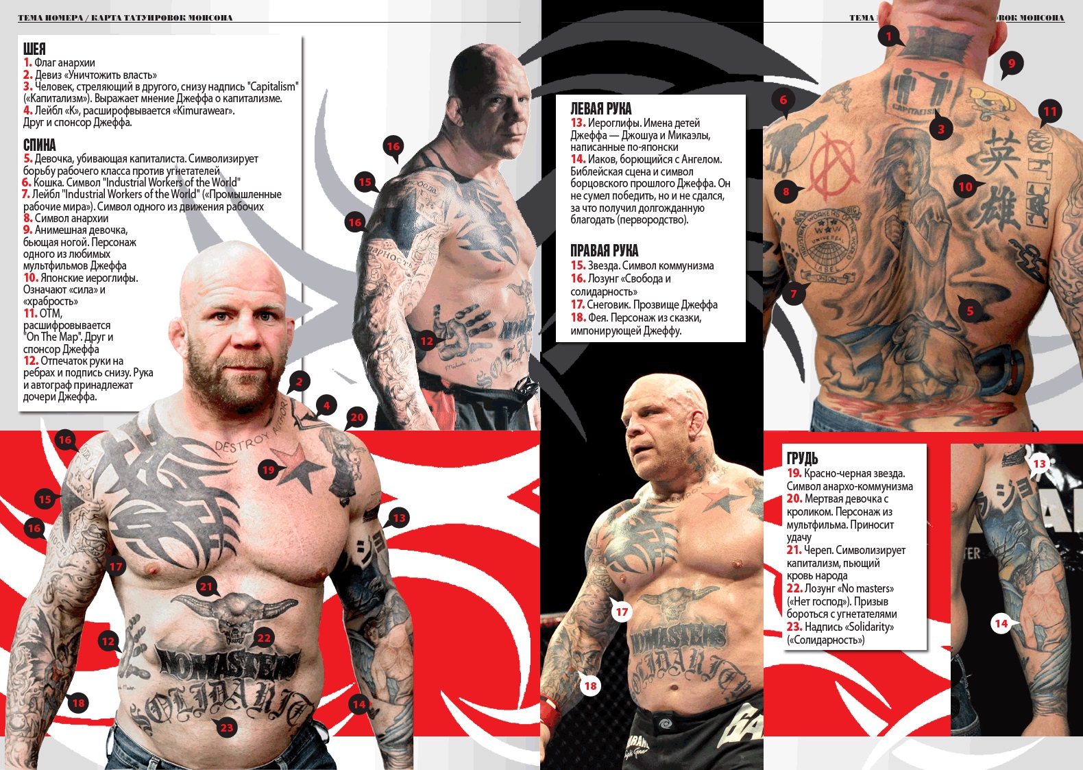 Jeff Monson talks about his tattoos while getting a tattoo  MiddleEasy