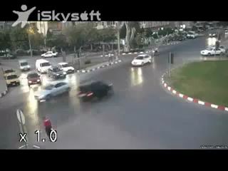 トルコ（トルコ共和国）　定点カメラ交通事故