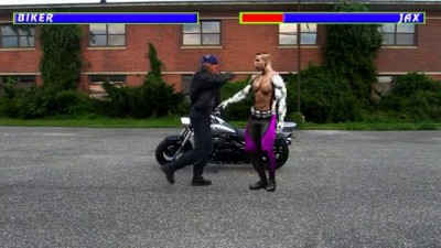 Jax vs Biker. Mortal Kombat in Real Life. Round 2