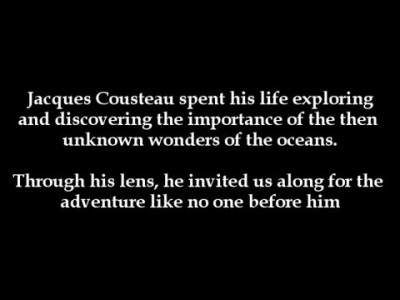 The Inspirational Jacques Cousteau