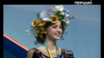 Украинскую гимнастку в Киеве с победой ''поздравили'' российским гимном
