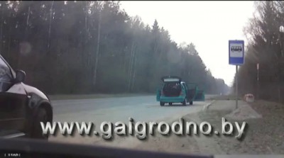 Погоня ГАИ за спортбайком в пригороде Гродно на скорости около 150 км/ч.