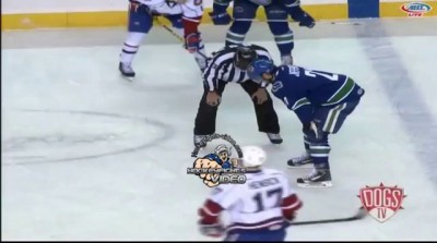 Jan 9, 2014 Andrey Pedan vs Jarred Tinordi Utica Comets vs Hamilton Bulldogs AHL