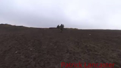 UNDER FIRE: fire fight between Ukraine and LNR forces In Sahzharovka, 6KM from Debaltseve,