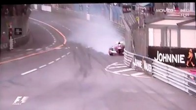 Massa Crash P3 GP Monaco 2013