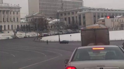 Погонял полицейских в, центре Москвы