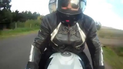 Мотоциклисту очень повезло