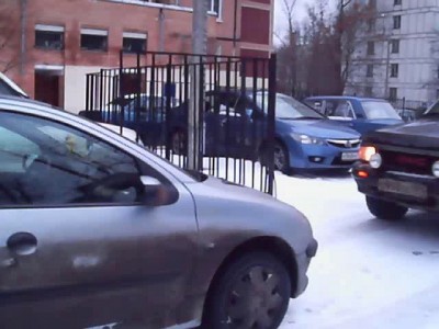 выезд с парковки