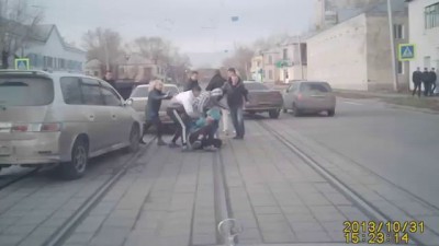 Избиение водителя в Барнауле