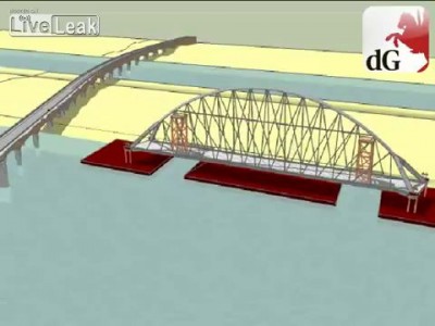 2. Строительство моста Де Overloop в городе Неймеген.Нидерланды