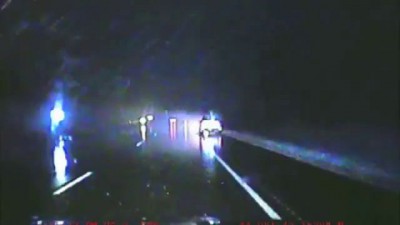 Car Catches Fire After Being Struck By Lightning