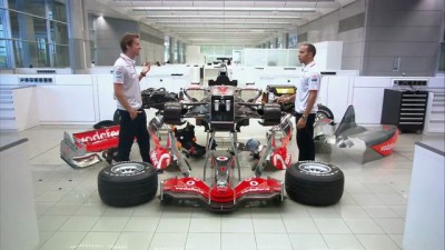 Vodafone ad - Lewis & Jenson, one car, no team