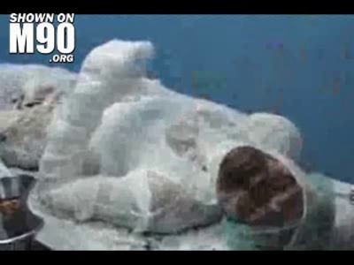 ПОЛНОСТЬЮ ЗАМОТАННЫЙ В БИНТЫ ЧЕЛОВЕК