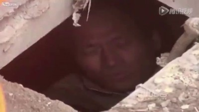 Wife Cries After Husband Falls into Shit Hole