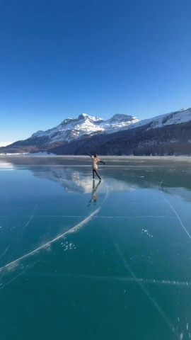 Вот таким должно быть видео про озеро и лёд!⁠