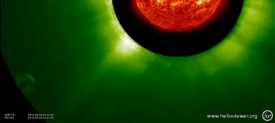 Приближение материнской базы НЛО к Солнцу