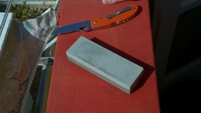 10$ на заточку ножа: Заточка на камне (часть 2)