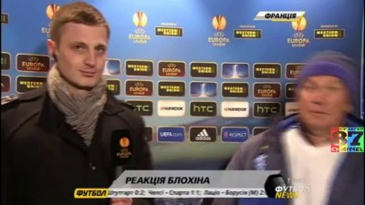 Блохин послематчевое флеш "интервью" Бордо 1:0 Динамо