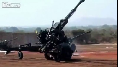 Don't laugh. This is the Bofors Gun!