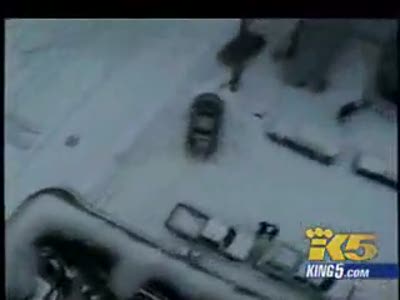 Car Crash In Snow - Stupid Funny