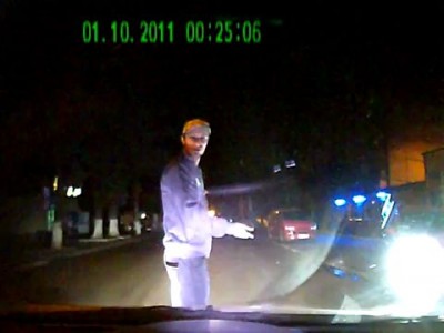 Запись с видеорегистратора дебила на дороге